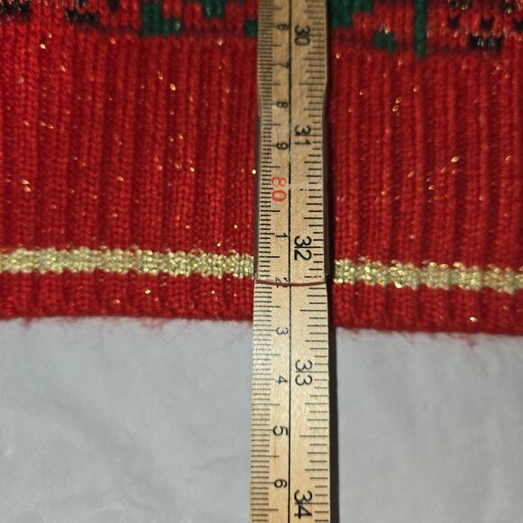 Holiday Hype Mens XXL Christmas Sweater Owl 3D Embroidered Long Sleeve - Picture 8 of 12